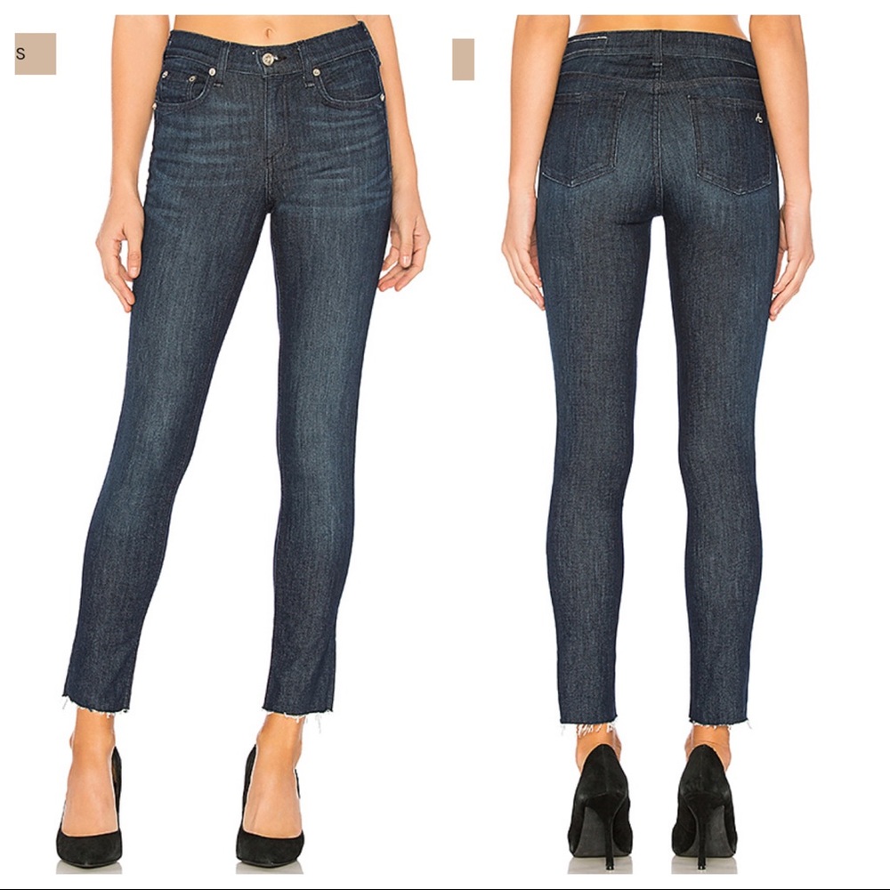 Rag & Bone high rise ankle skinny jeans 28 (f508)
